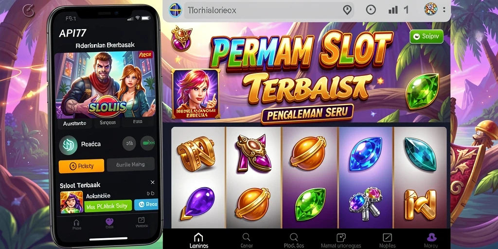 Tampilan gameplay menarik dari API77 yang penuh warna.
