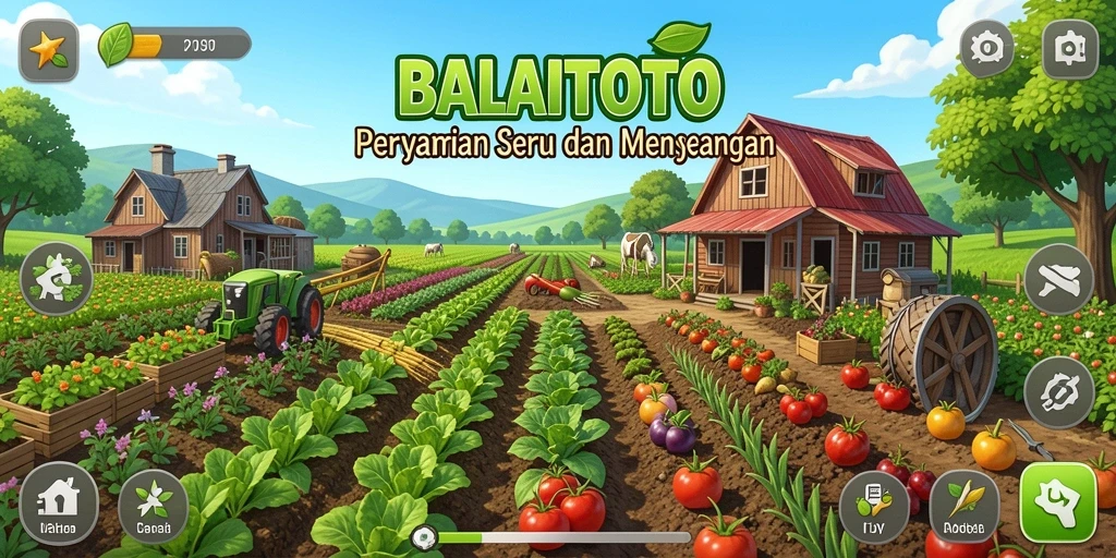 Tangkapan layar BALAITOTO menampilkan keseruan gameplay bertani.