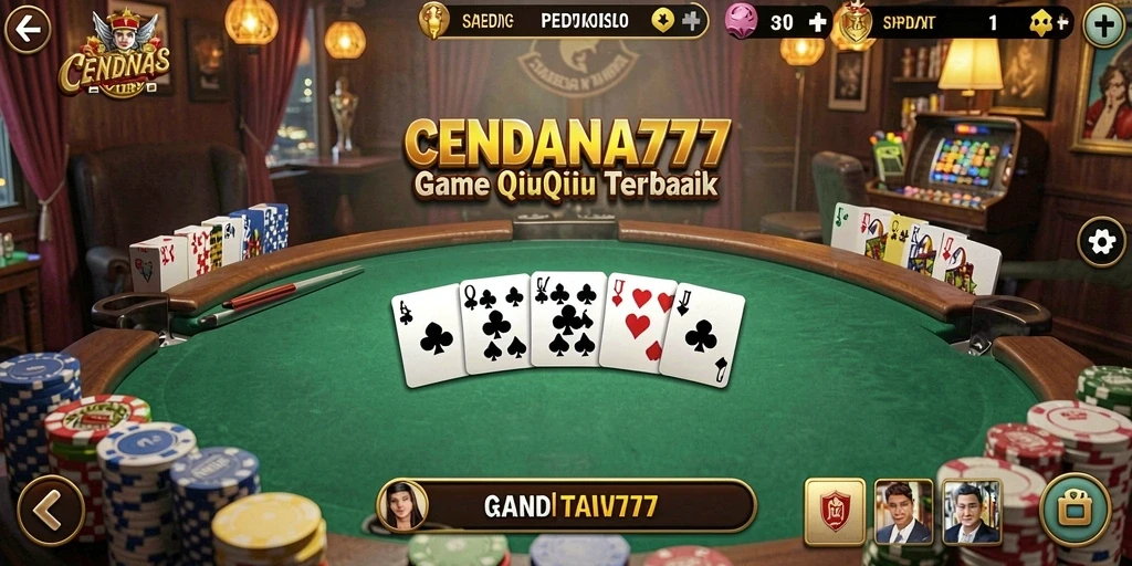 Screenshot gameplay QiuQiu CENDANA777 yang seru dan mendebarkan.