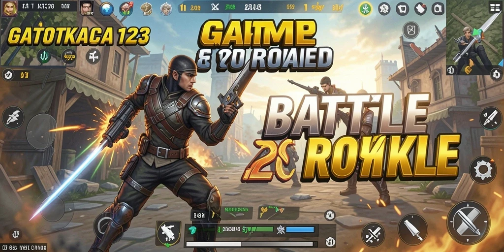 Tampilan gameplay seru di GATOTKACA123 saat pertarungan berlangsung.