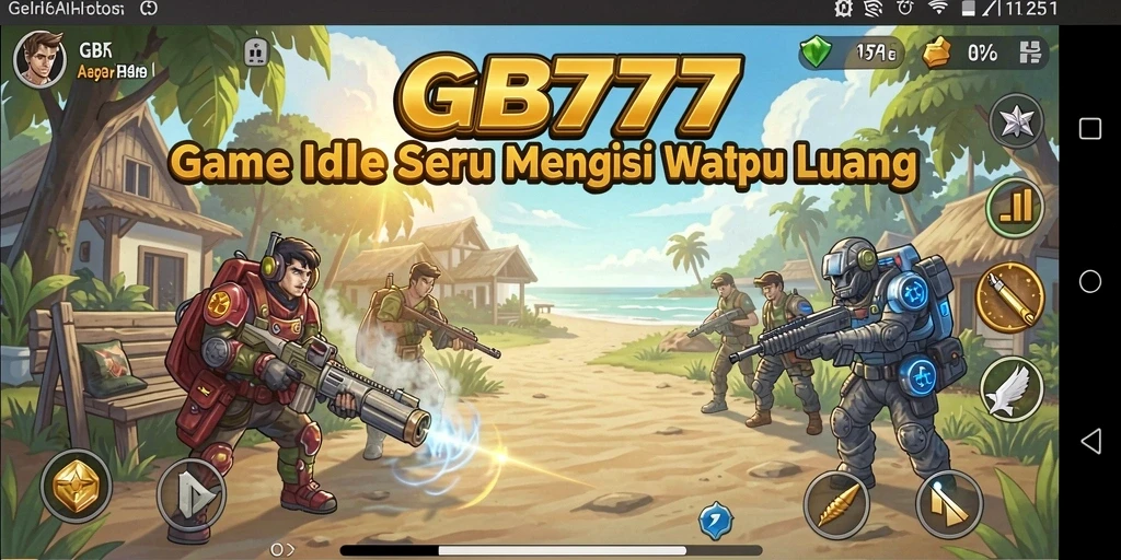 Screenshot gameplay GB777 menampilkan kemajuan dan strategi dalam permainan Idle.