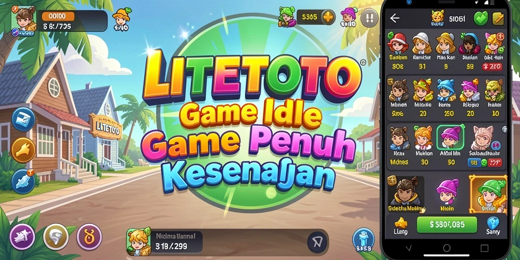 Tampilan gameplay LITETOTO yang menawan dan interaktif.