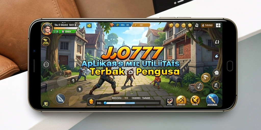Tampilan antarmuka utama LJO777 menampilkan dashboard utilitas lengkap.