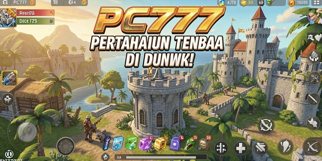 Menampilkan aksi mendebarkan dalam pertahanan menara.