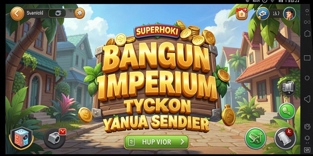 Tampilan menarik dari SUPERHOKI yang menunjukkan gameplay Tycoon.