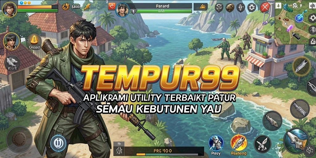 Tampilan aplikasi TEMPUR99 yang memudahkan pengguna dalam mengakses semua fitur.