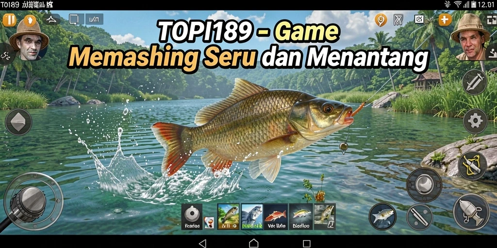 Tampilan menarik dari gameplay memancing di TOPI189 yang menegangkan.