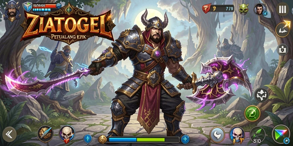 Tampilan gameplay seru di dunia RPG ZIATOGEL.